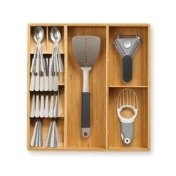 Joseph Joseph Organisateur De Couverts En Bambou -Cuisine Fournitures Boutique 690011 4 1 Organisateur de couverts en bambou Joseph Joseph
