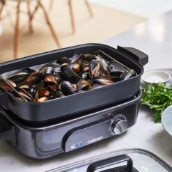 Cuisinart Multicuiseur électrique Cooking 4,7 L 1400 W Bleu Nuit -Cuisine Fournitures Boutique 713018 3 3 Multicuiseur electrique Cooking 4 7 L 1400 W bleu nuit Cuisinart