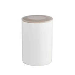 Lot De 8 Pots De Yaourt Céramique Avec Couvercle 125 Ml Blanc