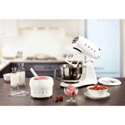 Smeg Sorbetière SMIC01 Pour Robot Sur Socle -Cuisine Fournitures Boutique 720059 4 1 Sorbetiere SMIC01 pour robot sur socle Smeg