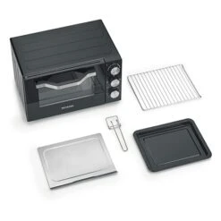 SEVERIN Mini Four Noir 20 L 1380 W TO2070 7 SEVERIN Mini Four Noir 20 L 1380 W TO2070 -Cuisine Fournitures Boutique 740037 2 1 Mini four noir 20 L 1380 W TO2070 Severin