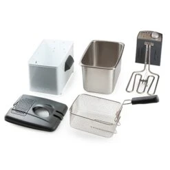 Domo Friteuse Blanche 4,5 L 3200 W -Cuisine Fournitures Boutique 758006 2 1 Friteuse blanche 4 5 L 3200 W Domo