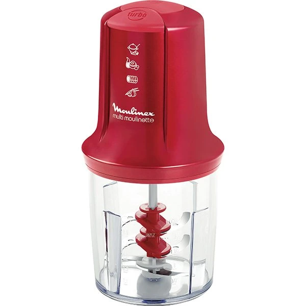 Moulinex Multimoulinette Mini Hachoir 3 En 1 Rouge AT714G32 1 Moulinex Multimoulinette Mini Hachoir 3 En 1 Rouge AT714G32