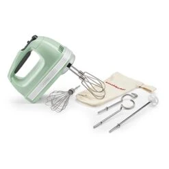 KitchenAid Batteur à Main électrique 9 Vitesses 85 W Vert Pistache 5KHM9212EPT -Cuisine Fournitures Boutique 760353 2 1 Batteur a main electrique 9 vitesses 85 W vert pistache 5KHM9212EPT Kitchenaid