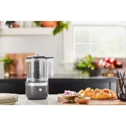 KitchenAid Hachoir électrique Sans Fil 2 Vitesses 1,18 L Gris Mat 5KFCB519EDG -Cuisine Fournitures Boutique 761099 3 1 Hachoir electrique sans fil 2 vitesses 1 18 L gris mat 5KFCB519EDG Kitchenaid