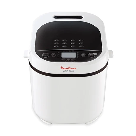 Moulinex Machine à Pain Blanche 720 W 12 Programmes Coloris Blanc OW210130 1 Moulinex Machine à Pain Blanche 720 W 12 Programmes Coloris Blanc OW210130