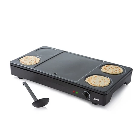 Domo Gourmet-Set Wok Grill Et Crêpes 1000 W DO8712W 3 Domo Gourmet-Set Wok Grill Et Crêpes 1000 W DO8712W – Image 3