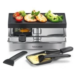 Appareil à Raclette électrique 2 Poêlons 440 W 5 Appareil à Raclette électrique 2 Poêlons 440 W -Cuisine Fournitures Boutique 780252 2 1 Appareil a raclette electrique 2 poelons 440 W Naturamix