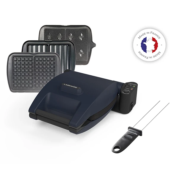 Gaufrier électrique Premium Gaufres® BLEU ABYSSE 3 Plaques 1 Gaufrier électrique Premium Gaufres® BLEU ABYSSE 3 Plaques