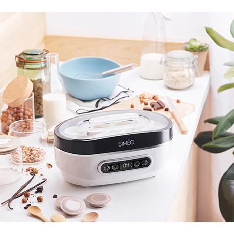 Yaourtière Automatique 4 Programmes 20 W Blanc Et Noir 2 Yaourtière Automatique 4 Programmes 20 W Blanc Et Noir – Image 2