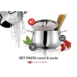 Cuit-pâtes En Inox 18 10 Avec Couvercle égouttoir 20 Cm 4,5 L 5 Cuit-pâtes En Inox 18 10 Avec Couvercle égouttoir 20 Cm 4,5 L -Cuisine Fournitures Boutique 87327 2 2 Cuit pates en inox 18 10 avec couvercle egouttoir 20 cm 4 5 L Inoxriv