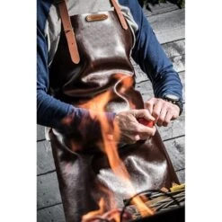 Tablier Kansas Cuir Noir Taille M 74 Cm -Cuisine Fournitures Boutique 880024 2 2 Tablier Kansas cuir noir taille M 74 cm Xapron