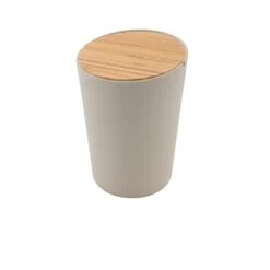 Poubelle En Fibre De Bambou Coloris Naturel