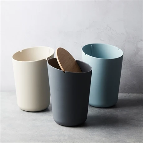 Poubelle En Fibre De Bambou Coloris Naturel 2 Poubelle En Fibre De Bambou Coloris Naturel – Image 2